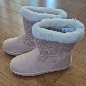 Kohl's Pink Faux Fur Boots
